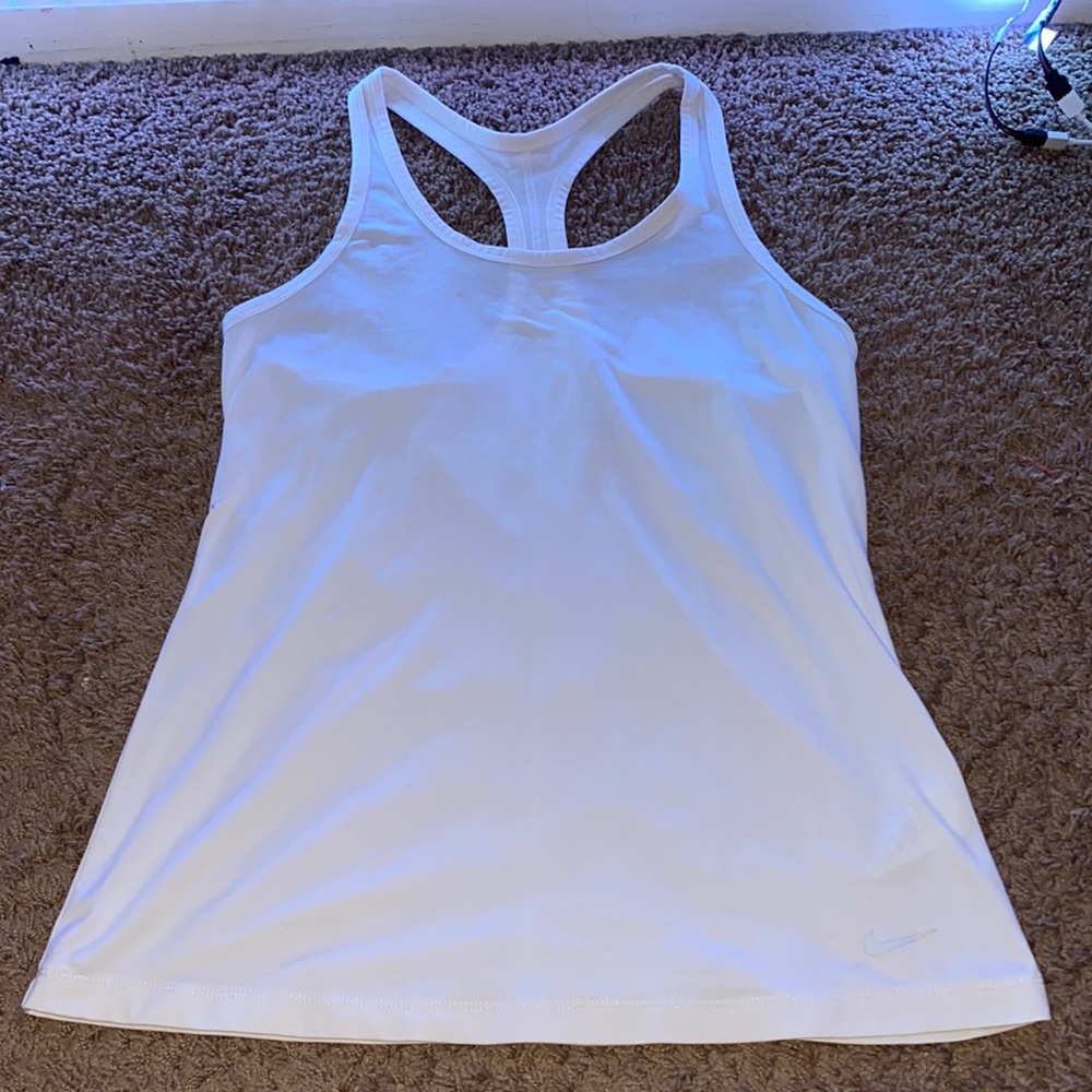 White Nike Tank
